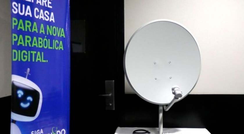 Cerca de 1,5 milhão de brasileiros de baixa renda deve receber kit da nova parabólica digital