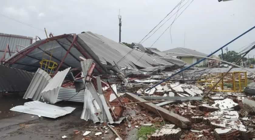 Defesa Civil confirma microexplosão em Xanxerê