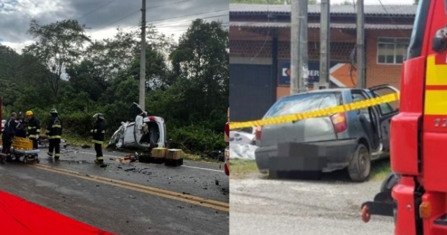 Quatro mortos e oito feridos: fim de semana sangrento nas rodovias de SC