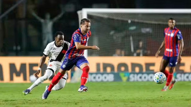 Bahia bate o Vasco em São Januário e assume a vice-liderança do Brasileirão