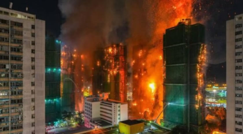 Sobe para 65 o número de mortos em incêndio em complexo de arranha-céus em Hong Kong
