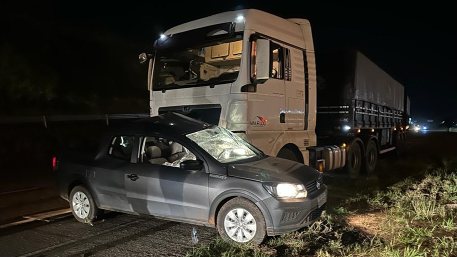 Casal morre em acidente de trânsito no trevo de acesso à São José do Cedro