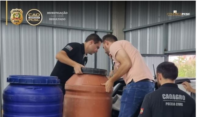 Operação resulta na apreensão de 750Kg de produtos de origem animal