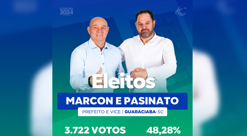 Domingos Marcon é o novo prefeito com 48,28% dos votos