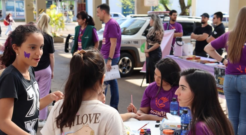 Dia Lilás mobiliza comunidade de Maravilha no combate a violência contra a mulher
