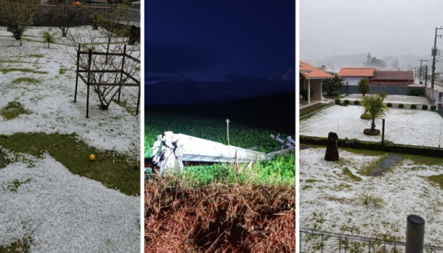 Após temporal de granizo, mais de 3 mil imóveis seguem sem energia no Vale do Itajaí