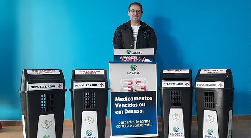 Unoesc coleta quase 340kg de medicamentos vencidos em ação Ambiental