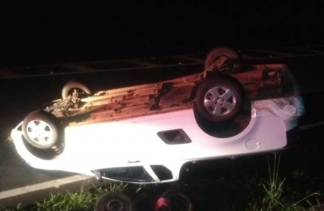 Motorista bêbado é preso com veículo furtado após acidente em Ponte Serrada