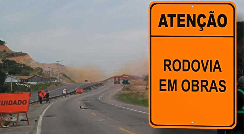 DNIT alerta para alteração de trânsito na BR-163 no Extremo Oeste de SC
