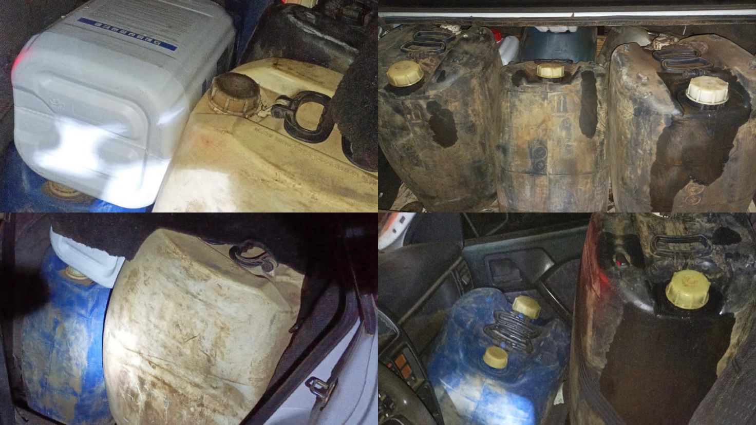 Polícia Militar apreende mais de 700 litros de Diesel e 40 litros de agrotóxico, em veículo