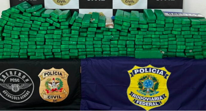Operação policial envolve forças de dois estados e apreende quase meio milhão em drogas