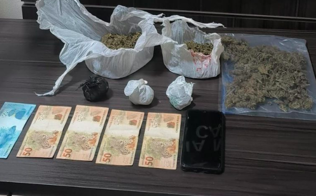 ‘Camarão’ de maconha acaba com jovem preso em Maravilha