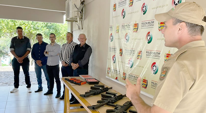 Polícia Militar recebe armas e reforça arsenal
