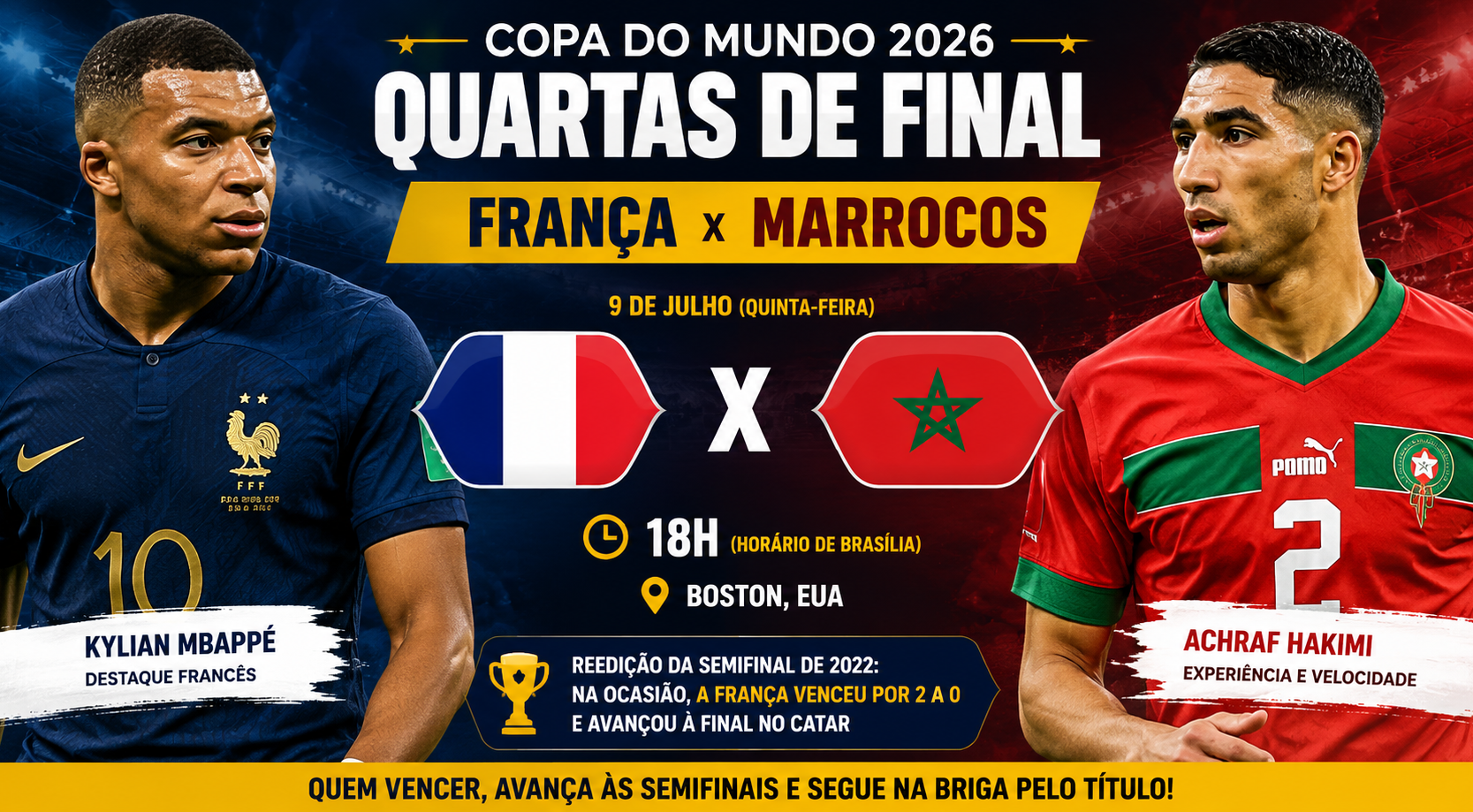 Fifa anuncia mudança no VAR para França x Marrocos