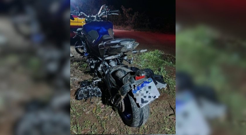 Duas pessoas ficam feridas após queda de motocicleta na SC-163