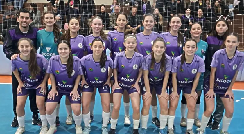 Futsal feminino de São José do Cedro vence mais uma pela Liga Catarinense