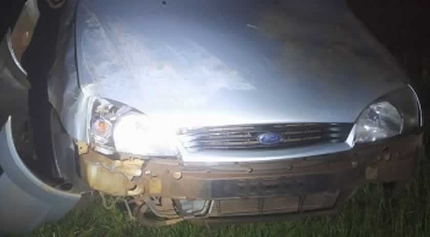 Condutor tomba automóvel e sofre lesões