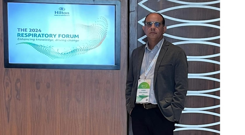 Novos tratamentos para asma grave: médico Alisson Rodrigues, pneumologista do HRTGB, participa de congresso em Dubai