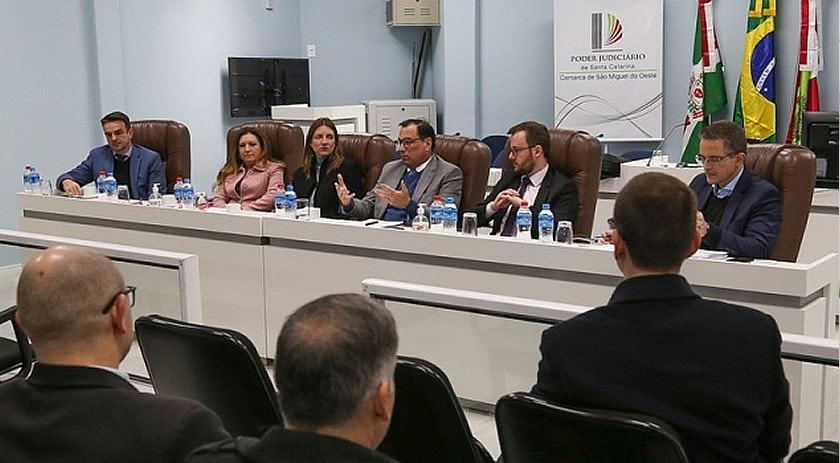 Em São Miguel do Oeste, presidente do TJ fala sobre a administração da Justiça para a próxima década