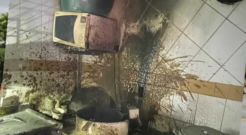 Incêndio em panela elétrica atinge cozinha de estabelecimento em SC