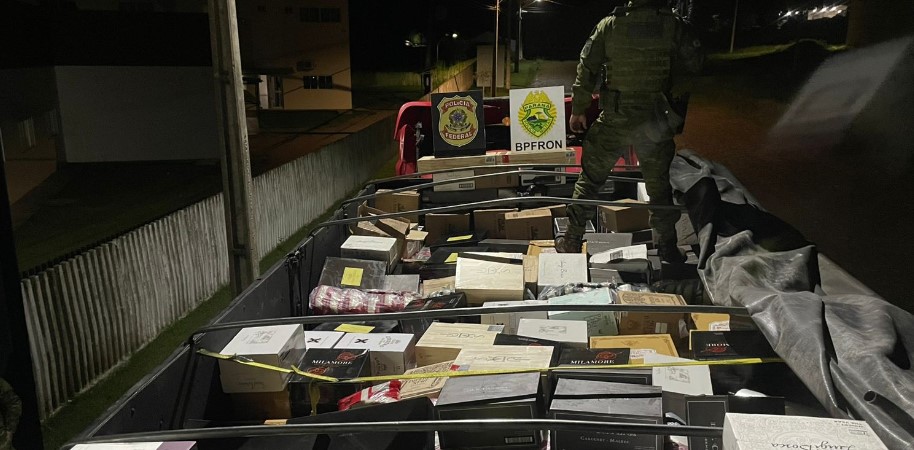 Carreta com vinho argentino e iPhones é apreendida pelo BPFRON e prejuízo passa de R$ 3,7 milhões