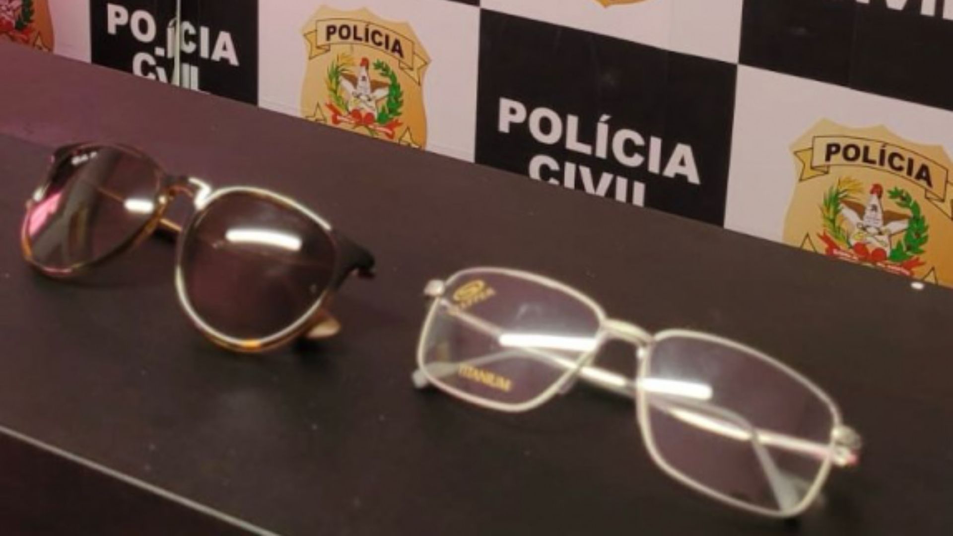 Polícia Civil recupera óculos avaliados em R$ 2 mil, furtados de ótica