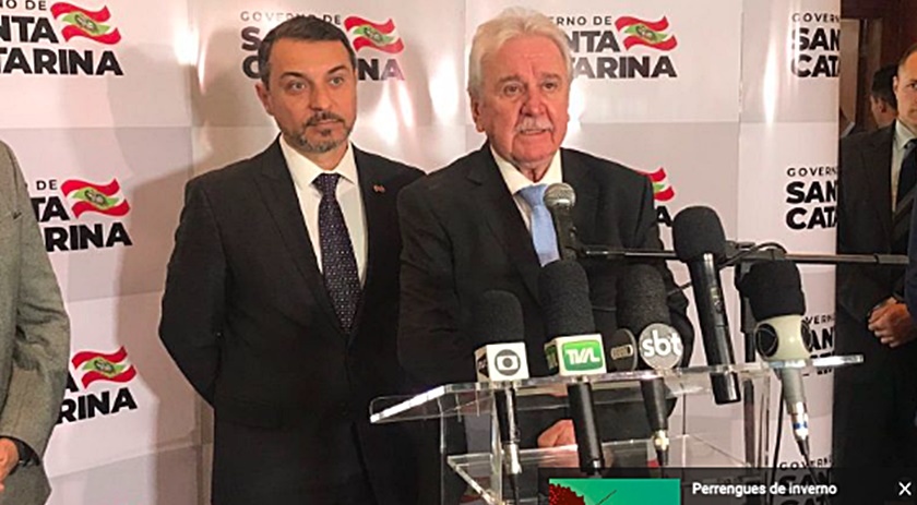 Moacir Sopelsa assume cargo de governador de SC durante licença de Moisés
