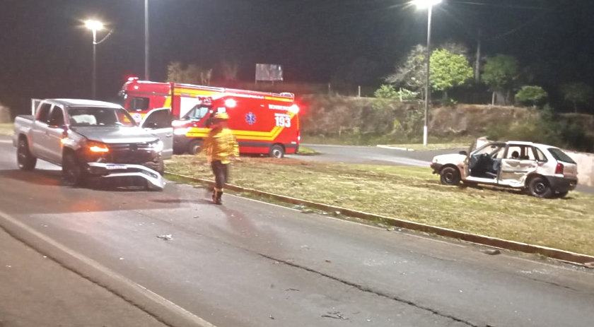 Colisão de veículos deixa feridos na BR 163