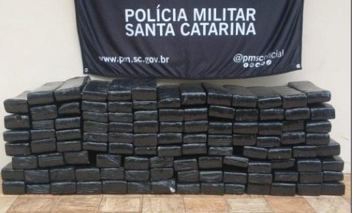 Polícia Militar apreende 115 quilos de maconha no Oeste de SC