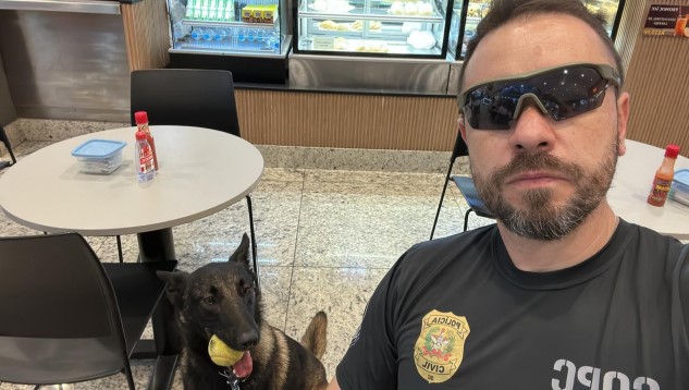 Novo cão de faro “Guns” reforça ações do NOC no município
