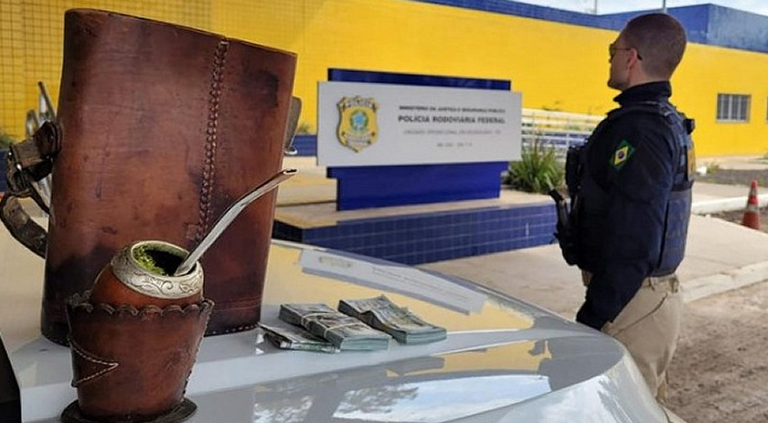 Mais de US$ 20 mil são encontrados dentro de mateira no RS