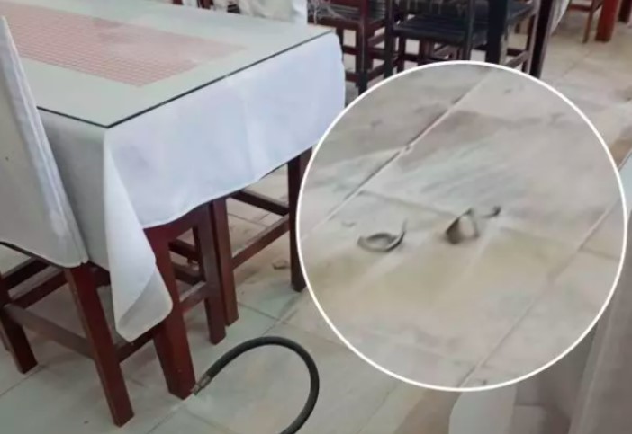 ‘Garrafa com querosene’: homem tenta colocar fogo em restaurante com clientes em SC