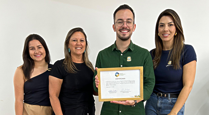 Município  recebe certificado do Ministério do Turismo e passa a integrar o Mapa do Turismo Brasileiro
