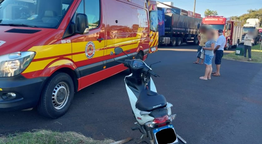 Acidente de trânsito deixa uma pessoa ferida