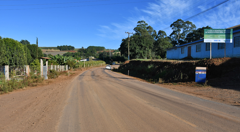 Iniciados os trabalhos de levantamento topográfico para obra de seguimento da pavimentação asfáltica em Linha Índio