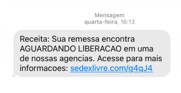 Golpistas enviam SMS com cobrança sobre encomenda taxada; saiba como agir