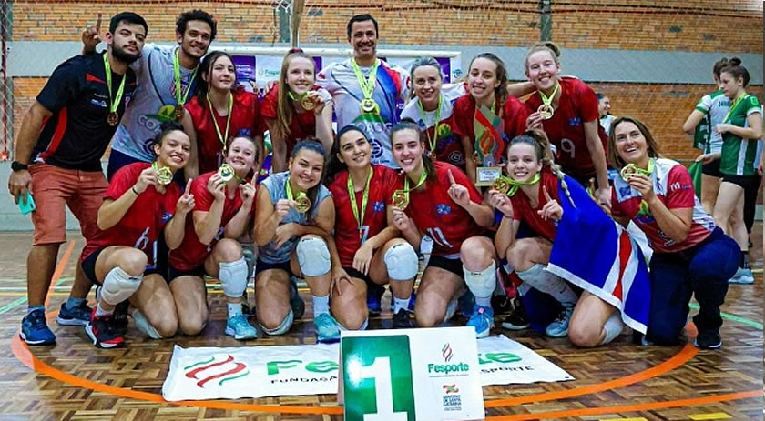 Guaraciaba é campeã no Vôlei Feminino dos Joguinhos Abertos de Santa Catarina