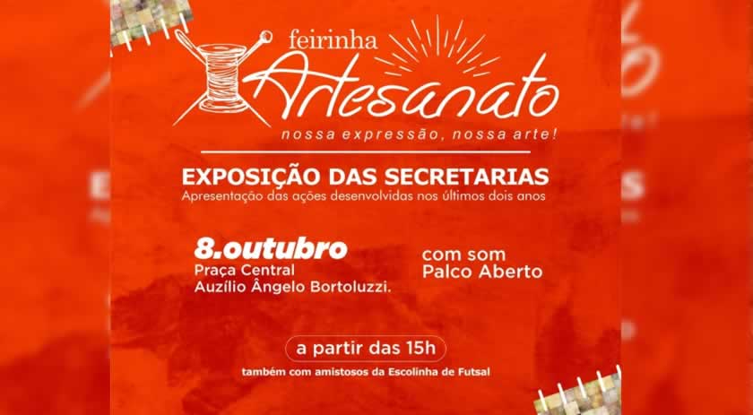Administração realiza feirinha de artesanato e das secretarias