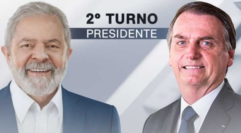 Lula e Bolsonaro vão ao segundo turno na disputa à Presidência