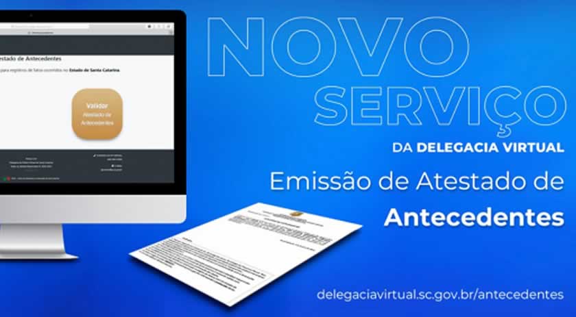 Polícia Civil disponibiliza emissão de certidão negativa de antecedentes pela delegacia de polícia virtual