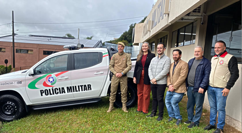 Polícia Militar recebe nova caminhonete blindada para atendimento na região