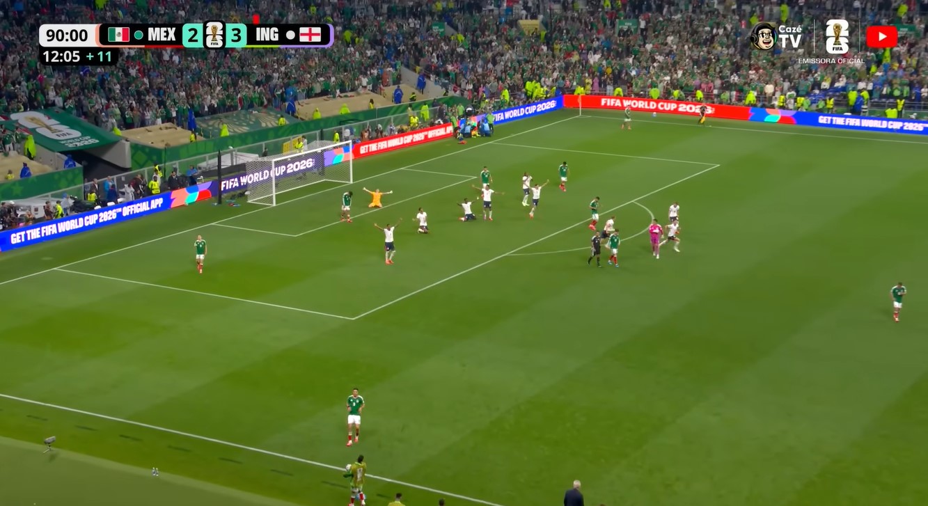 Inglaterra supera expulsão e vence México em jogo dramático para chegar às quartas