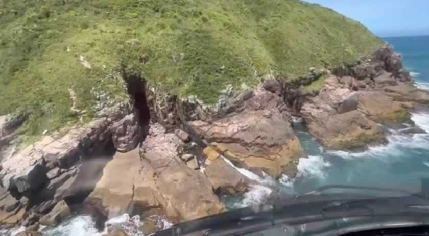 Homem morre após cair de costão de 15 metros em Florianópolis