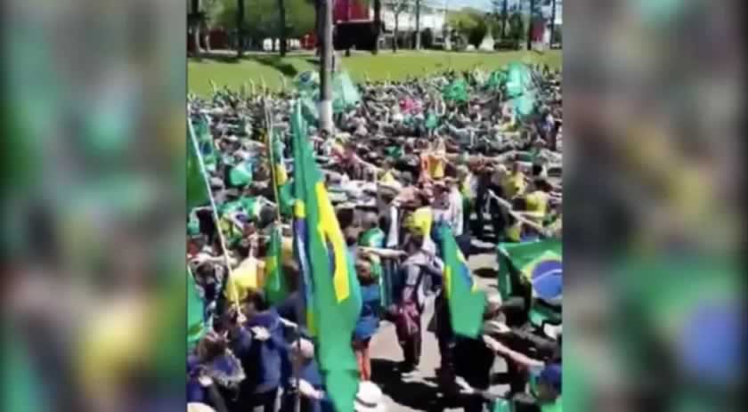 Gaeco diz que não houve "saudação nazista" em protesto
