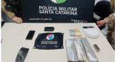Polícia Militar prende dois homens por tráfico de drogas em Guaraciaba