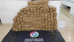 Mais de 220 kg de maconha são apreendidos no Oeste de Santa Catarina