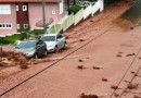 Forte enxurrada deixa ruas de Vargeão e Ponte Serrada tomadas pela água