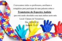 Educação e APAE realizam palestra voltada ao autismo em Belmonte
