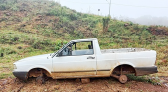 Veículo furtado é encontrado depenado em São Lourenço do Oeste