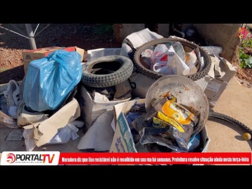 Moradora de São Miguel do Oeste diz que lixo reciclável não é recolhido há semanas em sua rua